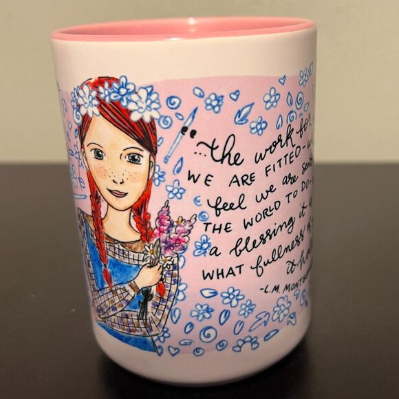 ANNE OF GREEN GABLES  Anne Shirley & Author Lucy Maud Montgomery Ceramic Mug - Picture 6 of 10